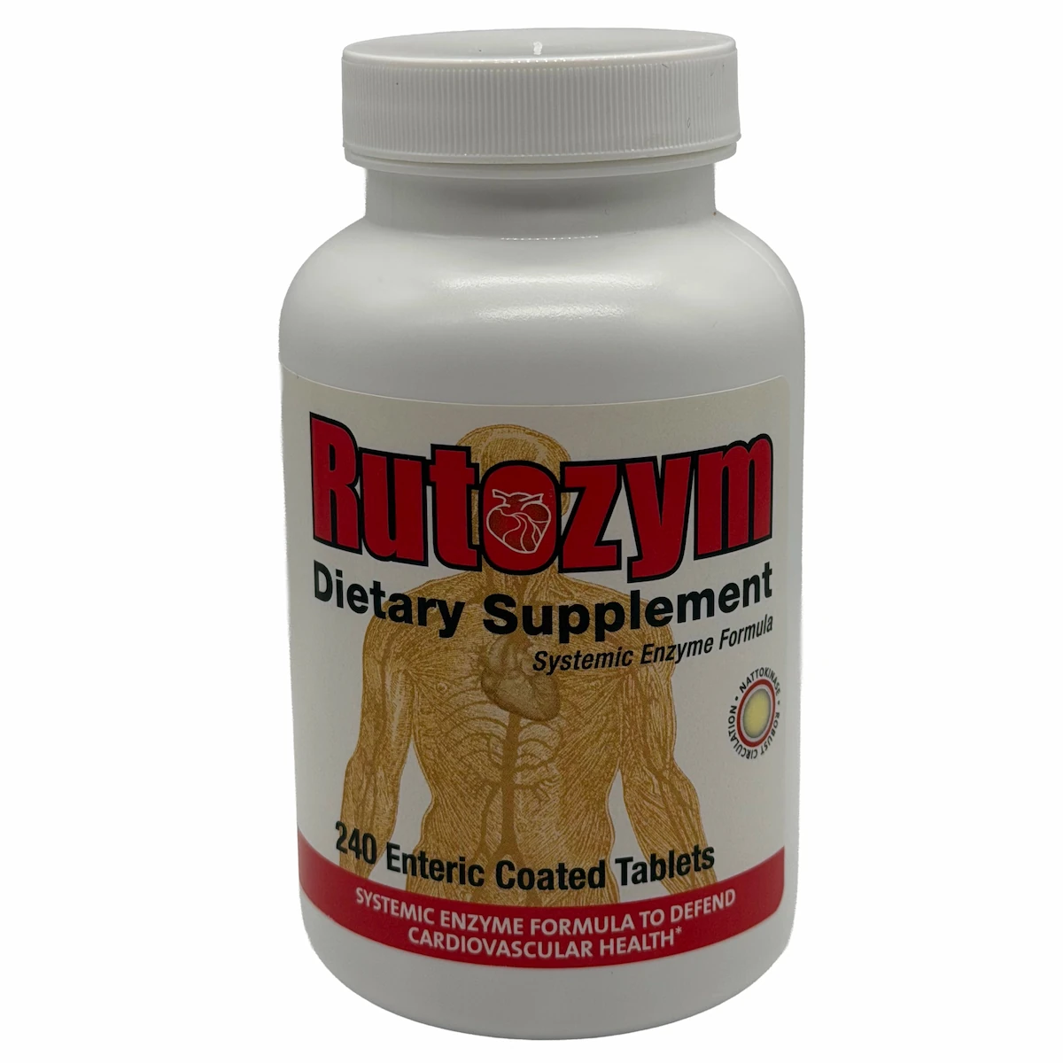 Rutozym® systemic enzyme supplement bottle